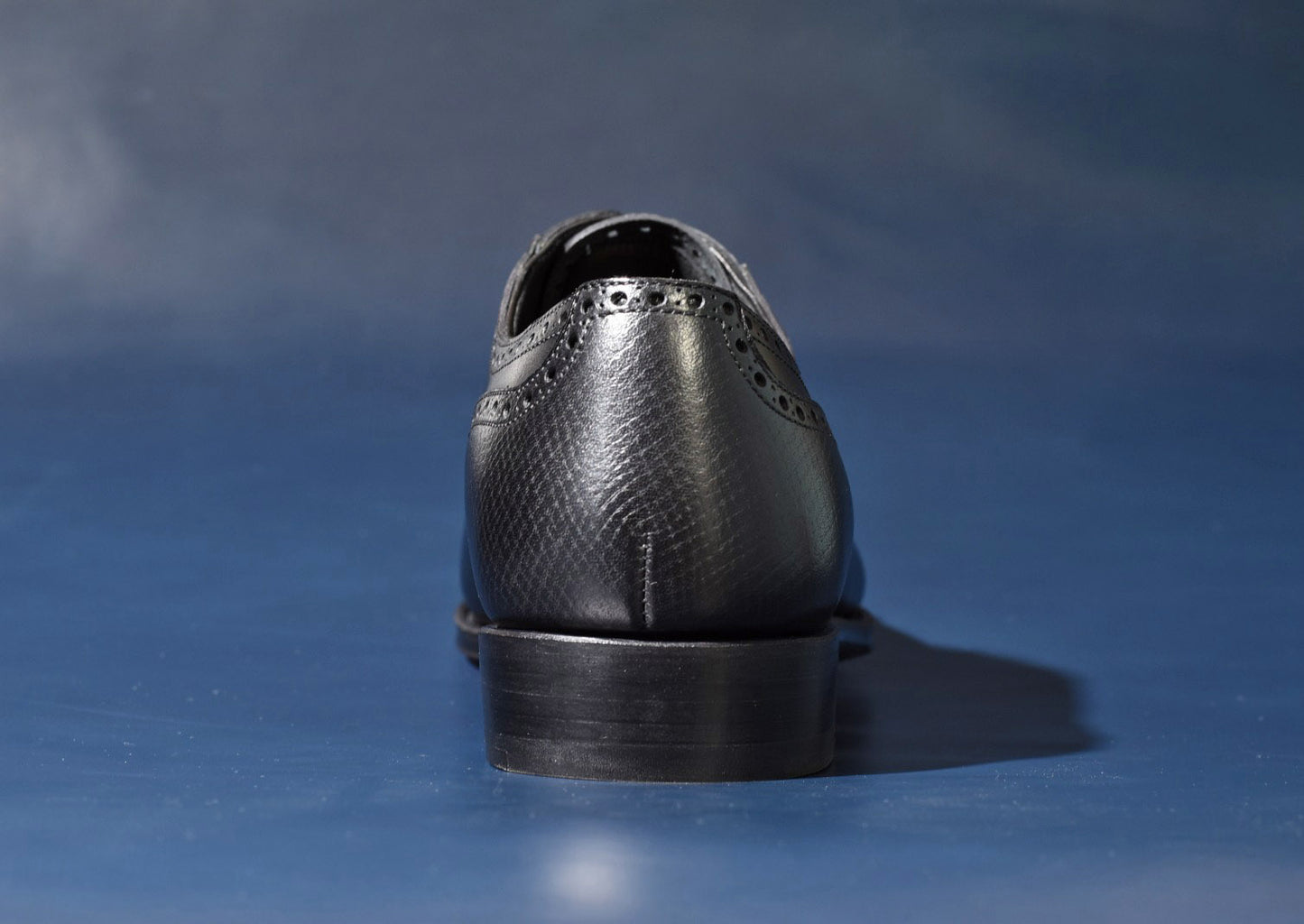 “Felix” Combination Adelaide, Black Dress Shoes, Horween Hatch Grain & Weinheimer Box calf, Hand welted, US size 5 1/2 ~ 11