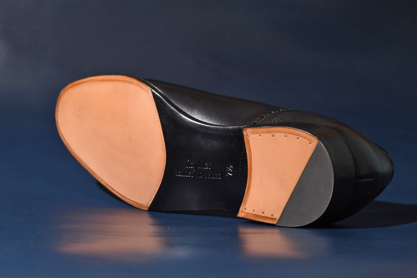 “Felix” Combination Adelaide, Black Dress Shoes, Horween Hatch Grain & Weinheimer Box calf, Hand welted, US size 5 1/2 ~ 11
