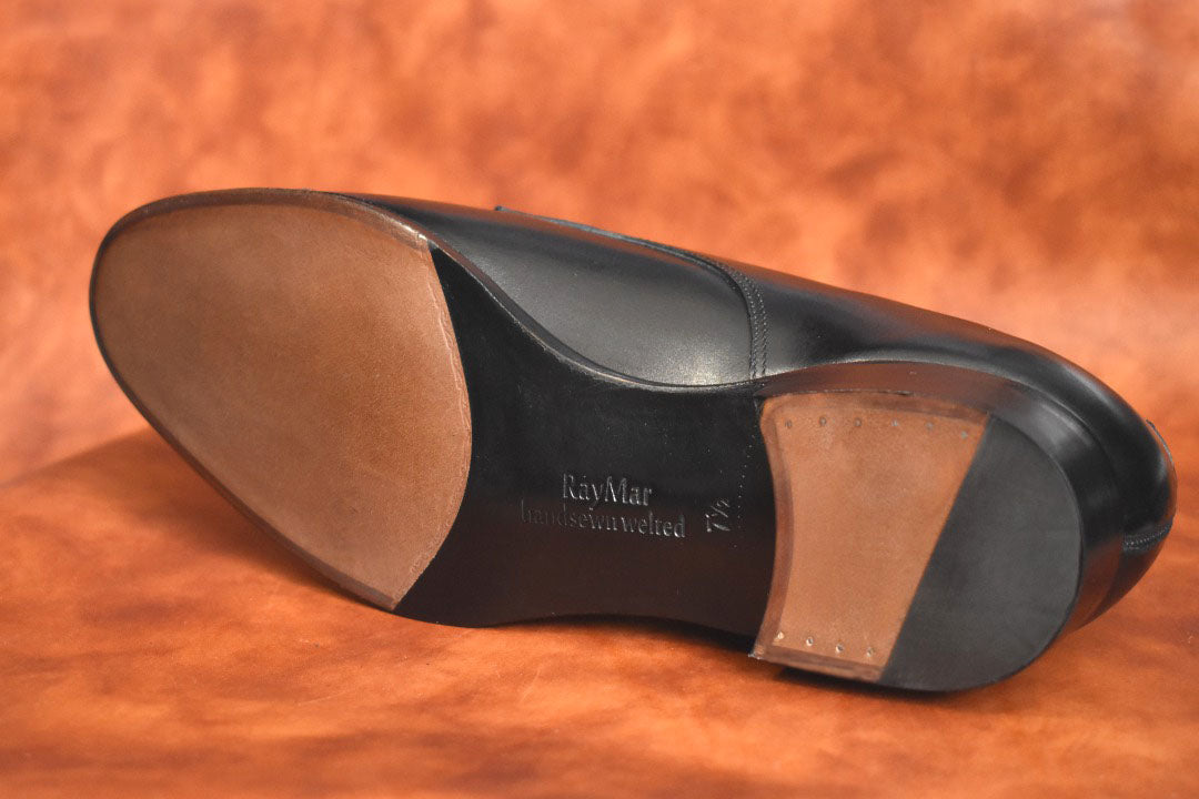 “RM1015D” Double Monk Strap, Black Dress Shoes, Annonay Vocalou, Hand welted, US size 5 1/2 ~ 10