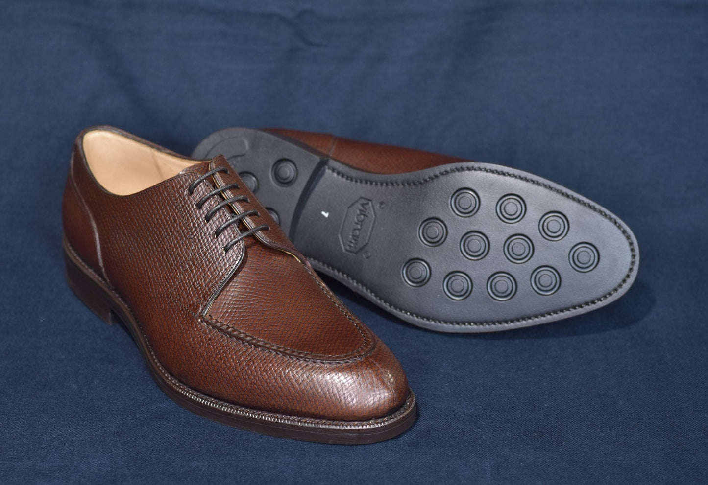 “Harris” Split Toe Derby, Dark Brown Dress Shoes, Horween Hatch Grain, Goodyear welted, US size 5 1/2 ~ 10