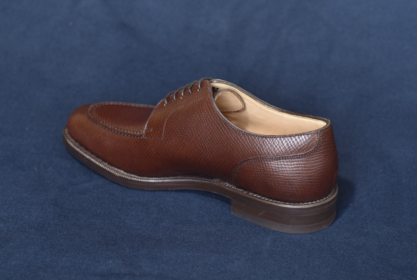 “Harris” Split Toe Derby, Dark Brown Dress Shoes, Horween Hatch Grain, Goodyear welted, US size 5 1/2 ~ 10