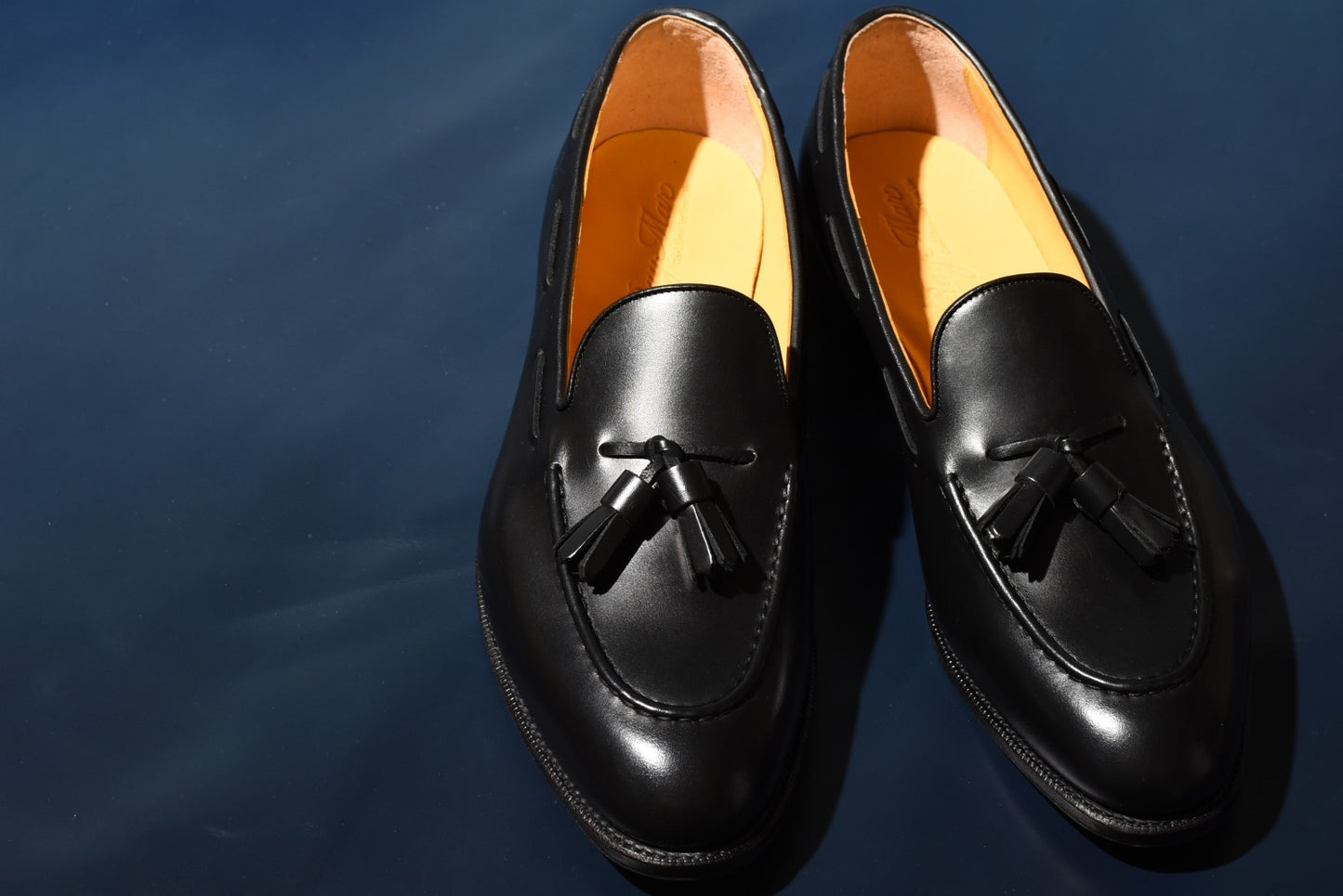 “Raffy” Tasseled Loafer, Black Dress Shoes, Goodyear welted, US size 5 1/2 ~ 10