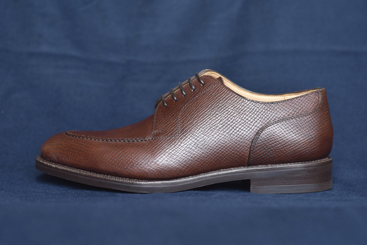 “Harris” Split Toe Derby, Dark Brown Dress Shoes, Horween Hatch Grain, Goodyear welted, US size 5 1/2 ~ 10