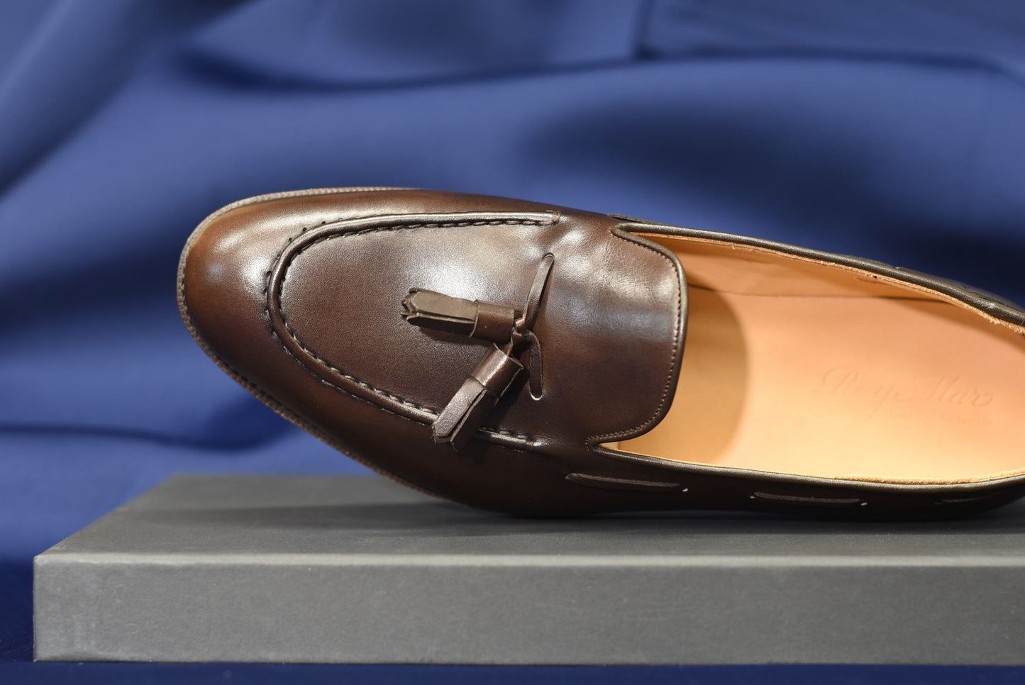 “Sandy” Tasseled Loafer, Dark Brown Dress Shoes, Annonay Vegano, Goodyear welted, US size 5 1/2 ~ 10