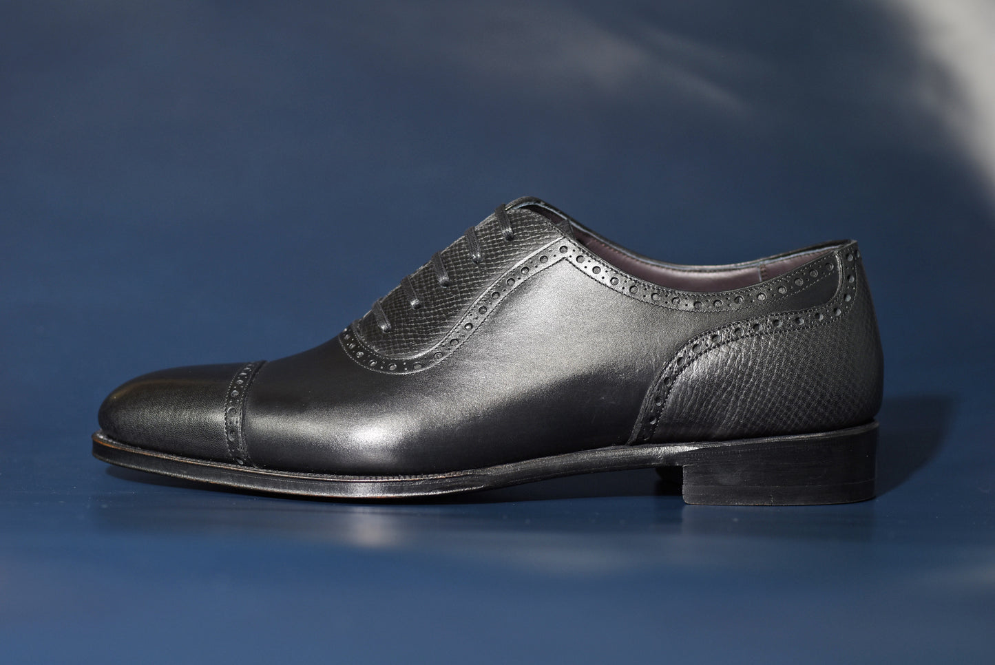 ★London Super Trunk Show 2023 Anniversary Model★“Felix” Combination Adelaide, Black Dress Shoes, Horween Hatch Grain & Weinheimer Box calf, Hand welted, US size 5 1/2 ~ 11