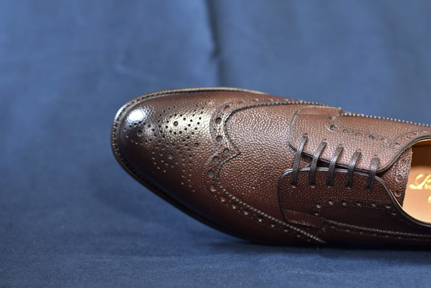 “Dayles” Full brogue, Dark Brown with Antique Finish Dress Shoes, Grained Leather, Goodyear welted, US size 5 1/2 ~ 10