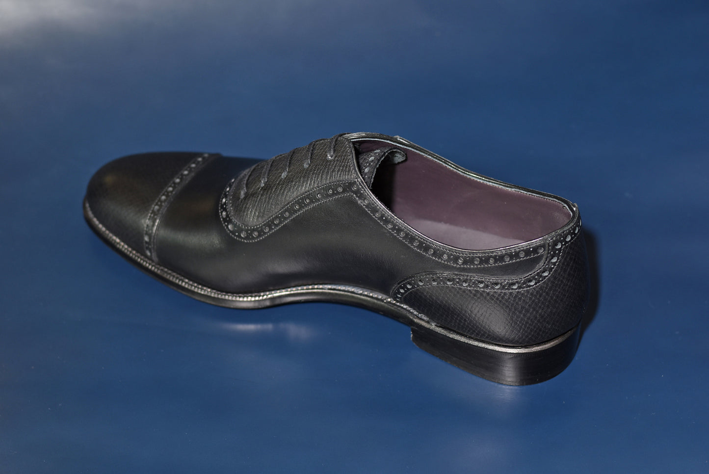 ★London Super Trunk Show 2023 Anniversary Model★“Felix” Combination Adelaide, Black Dress Shoes, Horween Hatch Grain & Weinheimer Box calf, Hand welted, US size 5 1/2 ~ 11