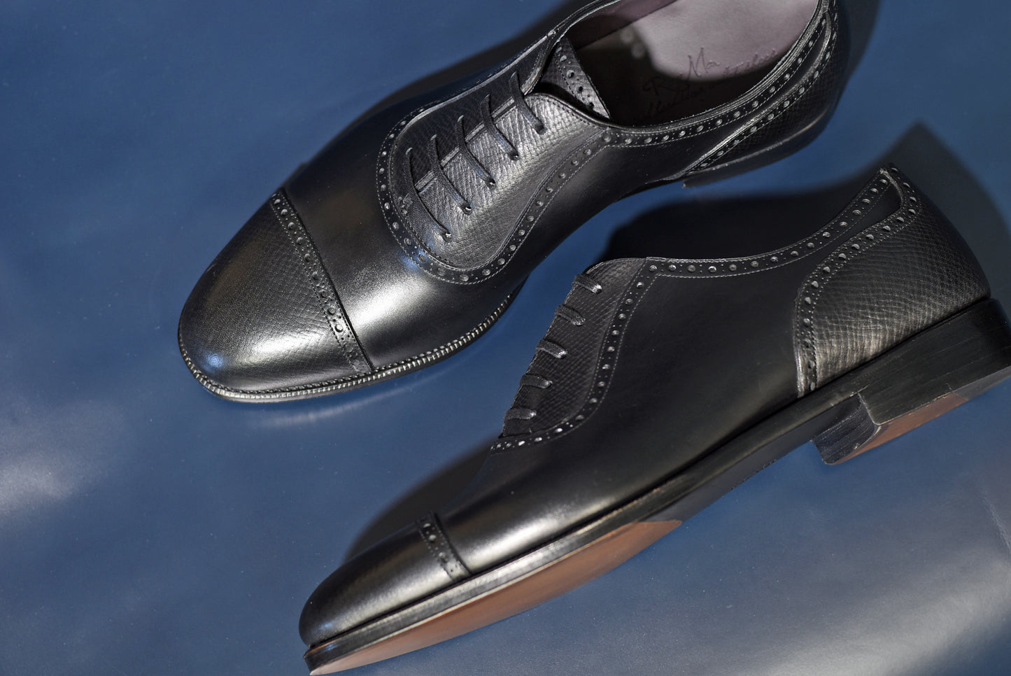 ★London Super Trunk Show 2023 Anniversary Model★“Felix” Combination Adelaide, Black Dress Shoes, Horween Hatch Grain & Weinheimer Box calf, Hand welted, US size 5 1/2 ~ 11