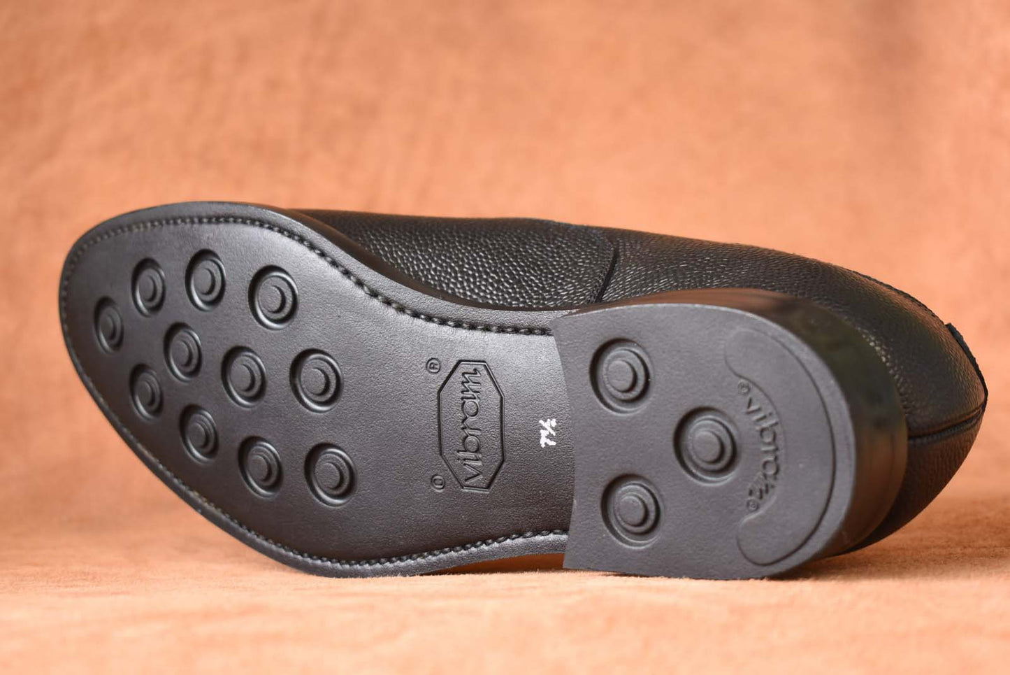 “Fortis” Cap toe, Black Dress Shoes, Grained Leather, Goodyear welted, US size 5 1/2 ~ 10