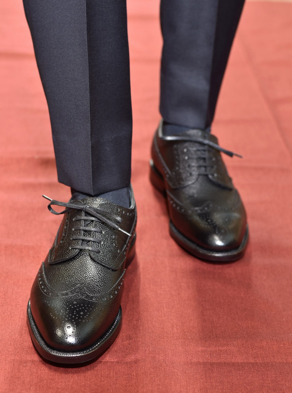 “Dayles” Full brogue, Black Dress Shoes, Grained Leather, Goodyear welted, US size 5 1/2 ~ 10