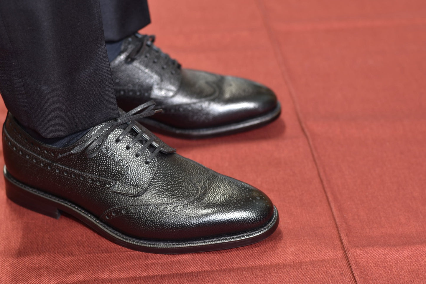 “Dayles” Full brogue, Black Dress Shoes, Grained Leather, Goodyear welted, US size 5 1/2 ~ 10