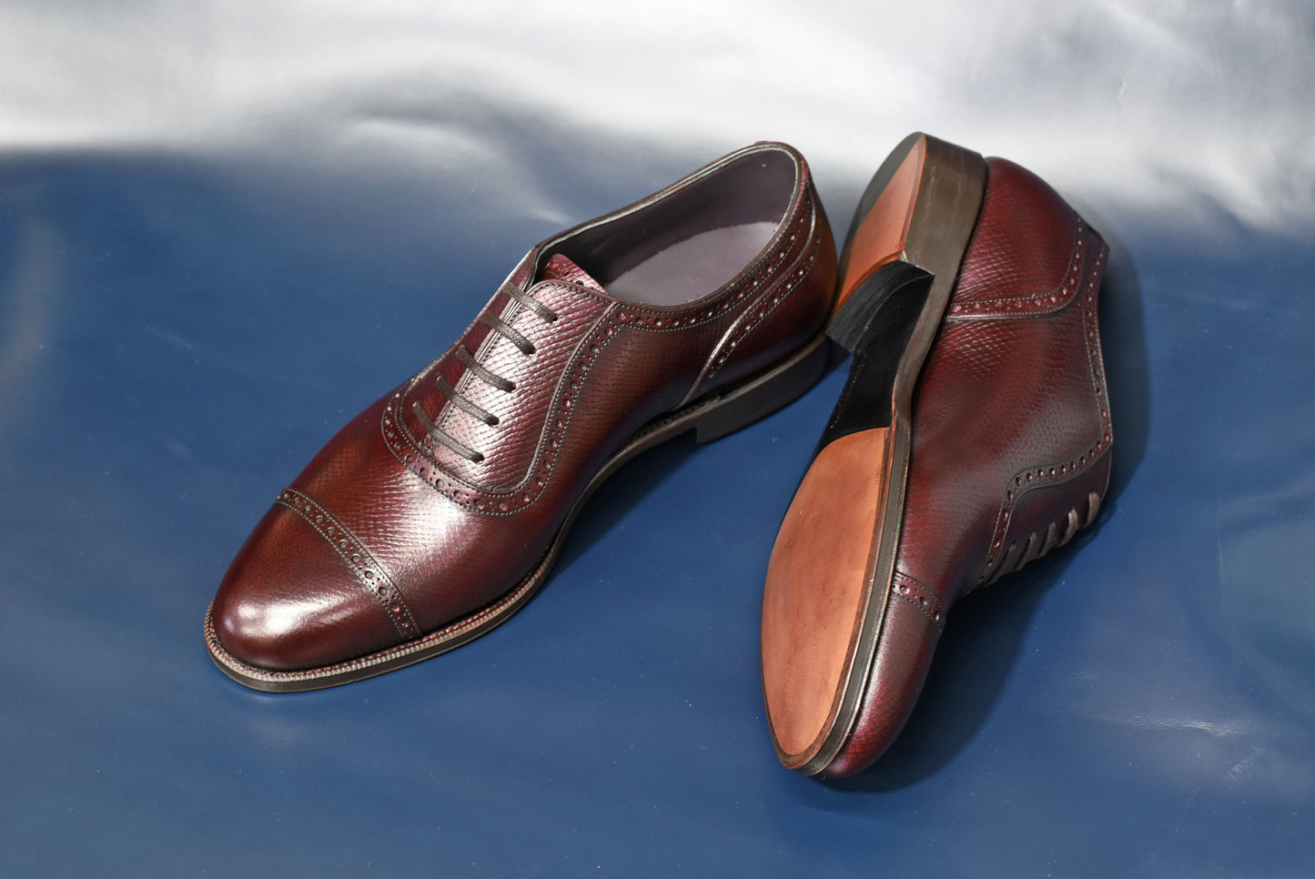 ★London Super Trunk Show 2023 Anniversary Model★“Kettner” Adelaide, Burgundy Dress Shoes, Horween Hatch Grain, Hand welted, US size 5 1/2 ~ 10