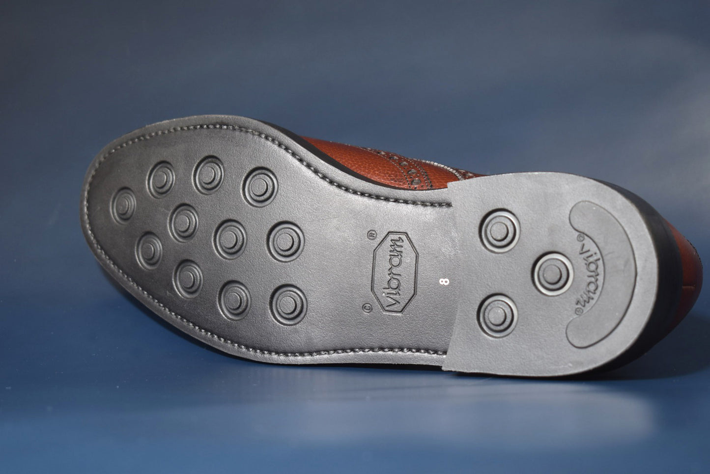 “OliverⅡ” Full brogue, Brown Dress Shoes, Annonay Longchamps, Goodyear welted, US size 5 1/2 ~ 10