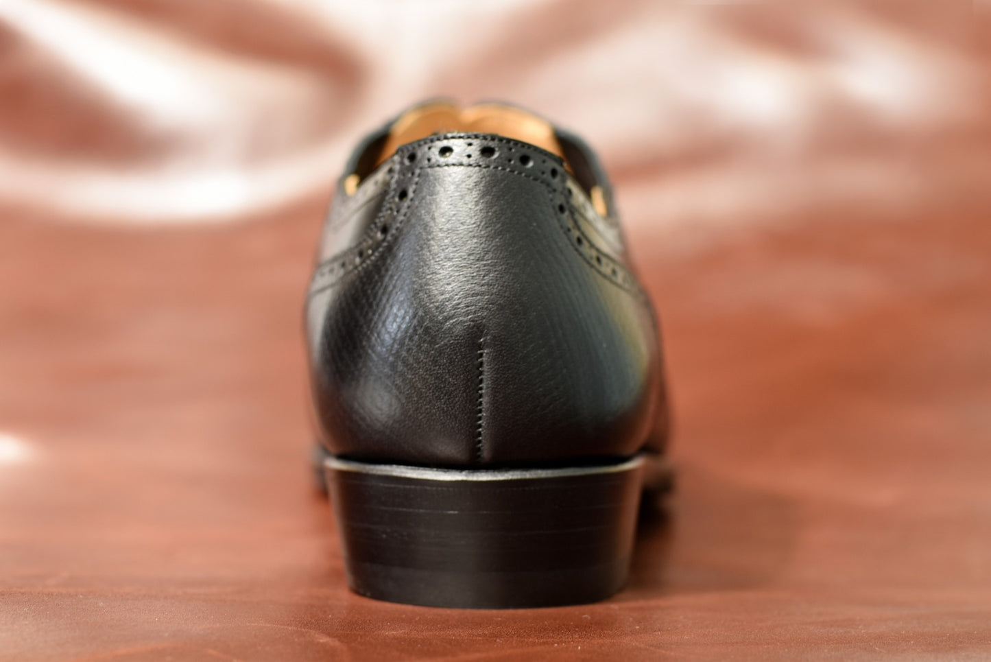 “Lantis” Combination Lazyman, Black Dress Shoes, Horween Hatch Grain & Weinheimer Box calf, J&F.J BAKER Oak Bark Outsole, Hand welted, US size 5 1/2 ~ 10