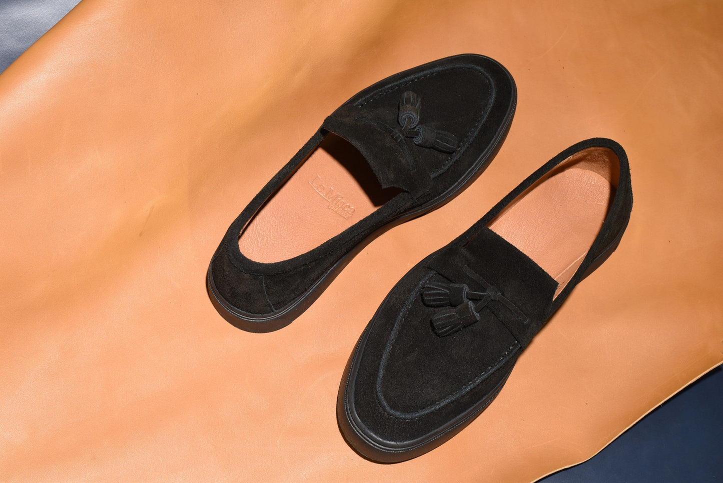 “Sirius” Tasseled Loafer, Black Comfort Shoes, Vibram Cup Sole, US size 5 1/2 ~ 10