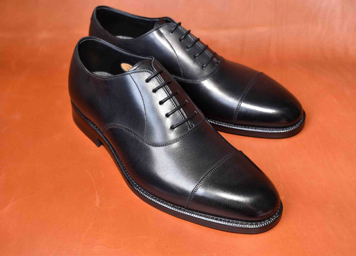 “MayⅡ” Cap toe, Black Dress Shoes, Goodyear welted, US size 5 1/2 ~ 10