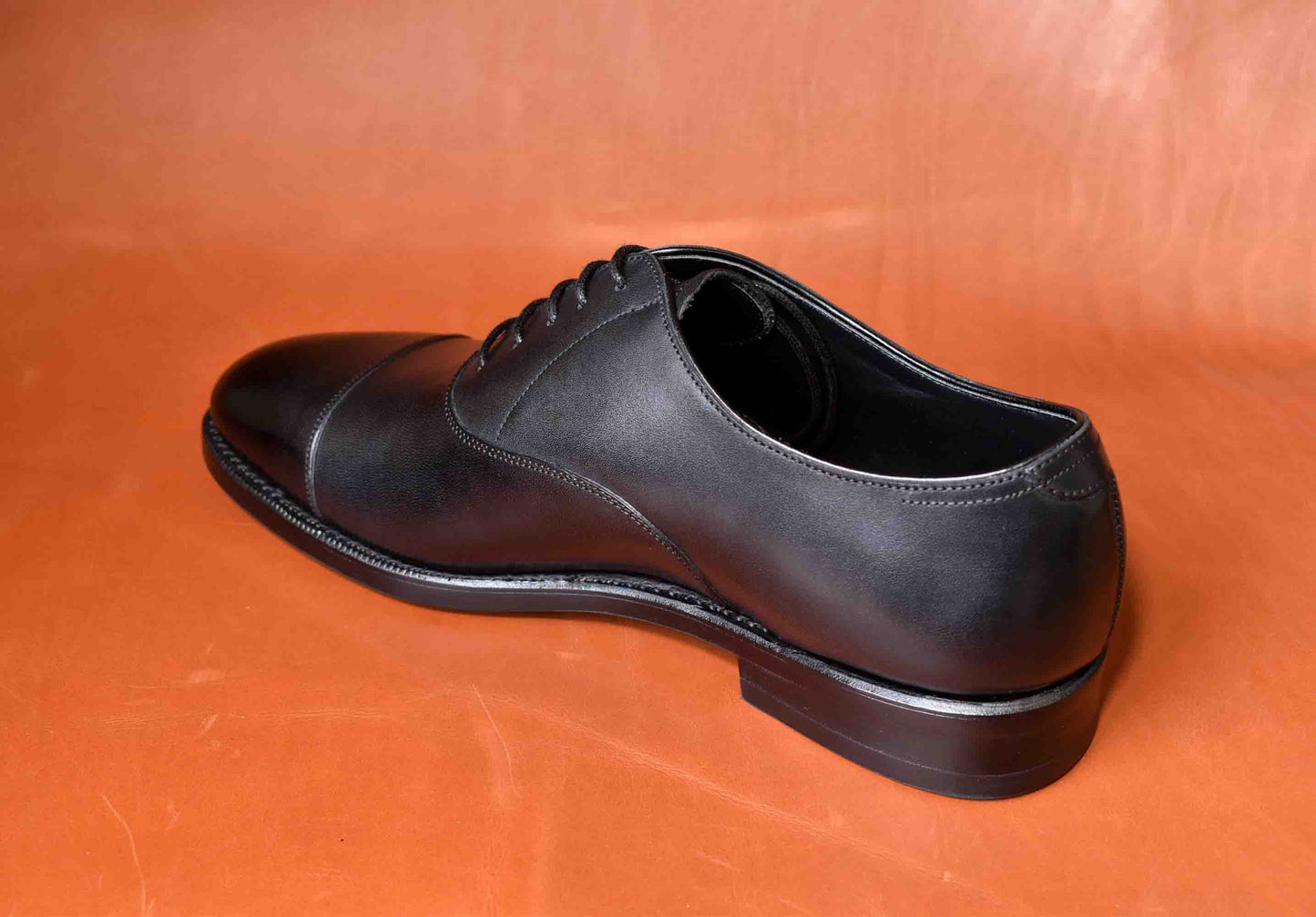 “MayⅡ” Cap toe, Black Dress Shoes, Goodyear welted, US size 5 1/2 ~ 10
