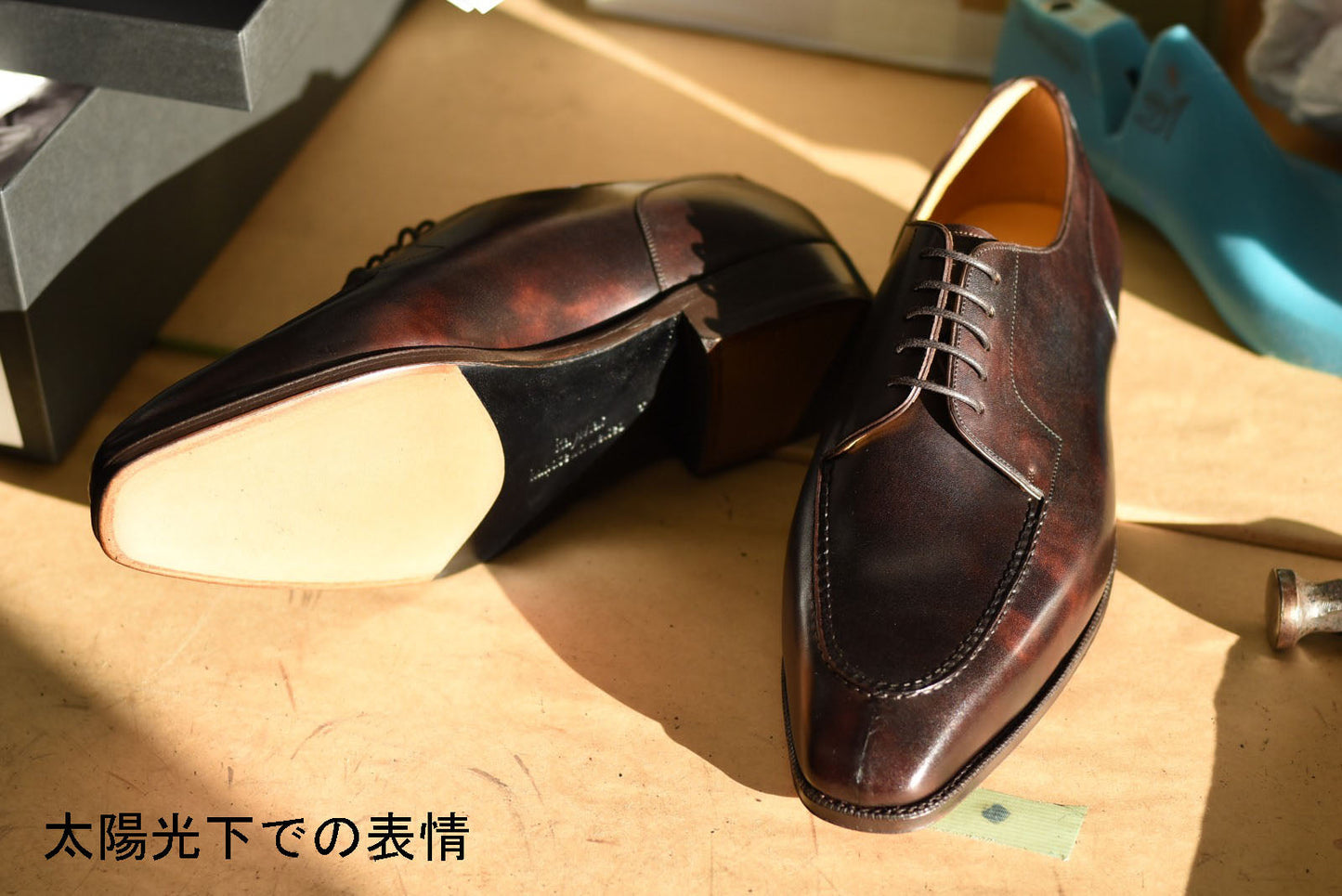 “Randall” Split Toe Derby, Dark Brown Dress Shoes, Zonta Museum Calf, Hand welted, US size 5 1/2 ~ 10