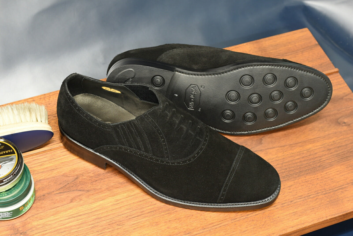 “Steve” Lazyman, Black Dress Shoes, Goodyear welted, US size 5 1/2 ~ 10