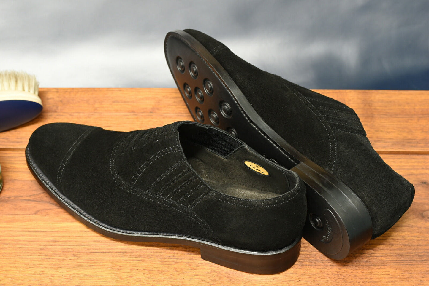 “Steve” Lazyman, Black Dress Shoes, Goodyear welted, US size 5 1/2 ~ 10