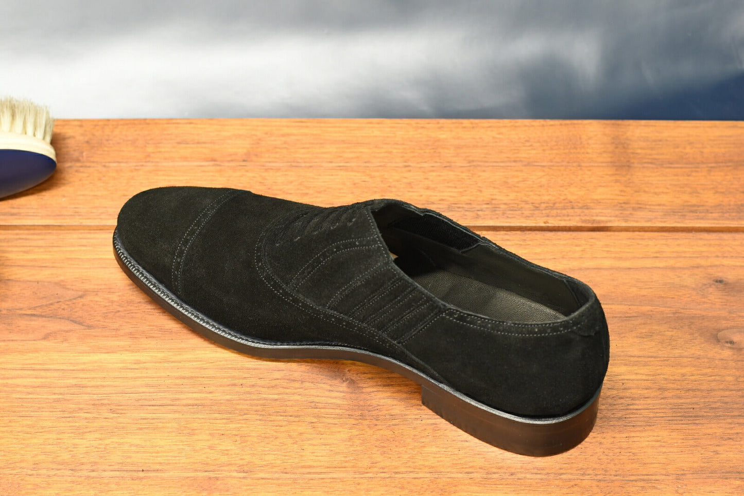 “Steve” Lazyman, Black Dress Shoes, Goodyear welted, US size 5 1/2 ~ 10