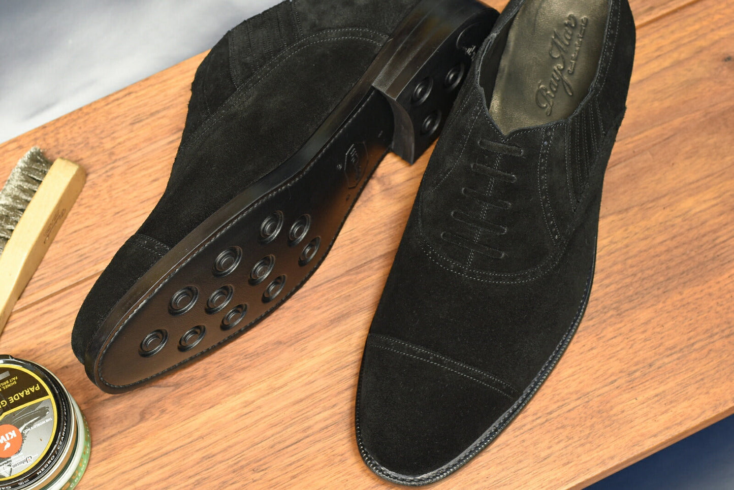 “Steve” Lazyman, Black Dress Shoes, Goodyear welted, US size 5 1/2 ~ 10