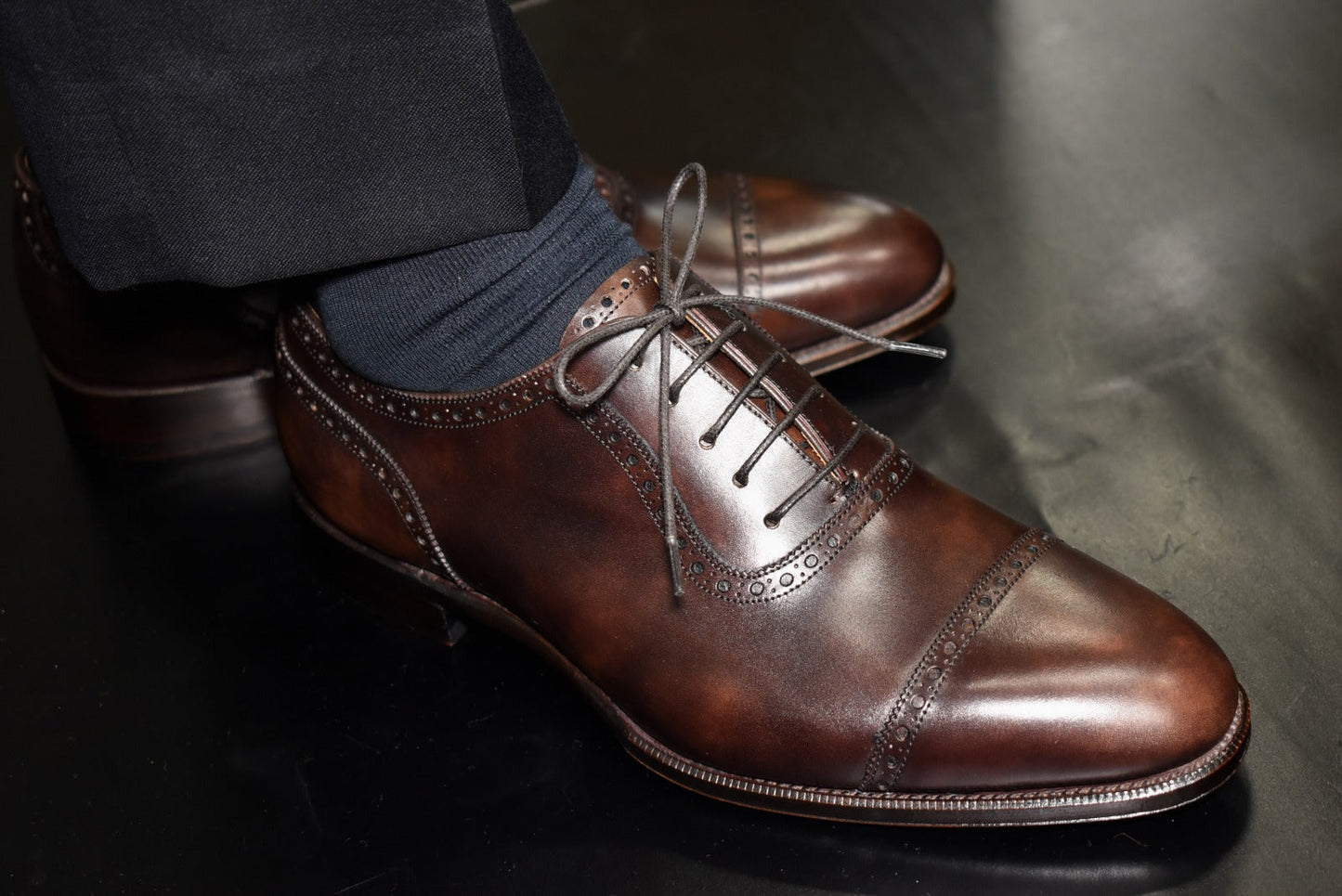 “Lily” Adelaide, Dark Brown Dress Shoes, Zonta Museum Calf, Hand welted, US size 5 1/2 ~ 10
