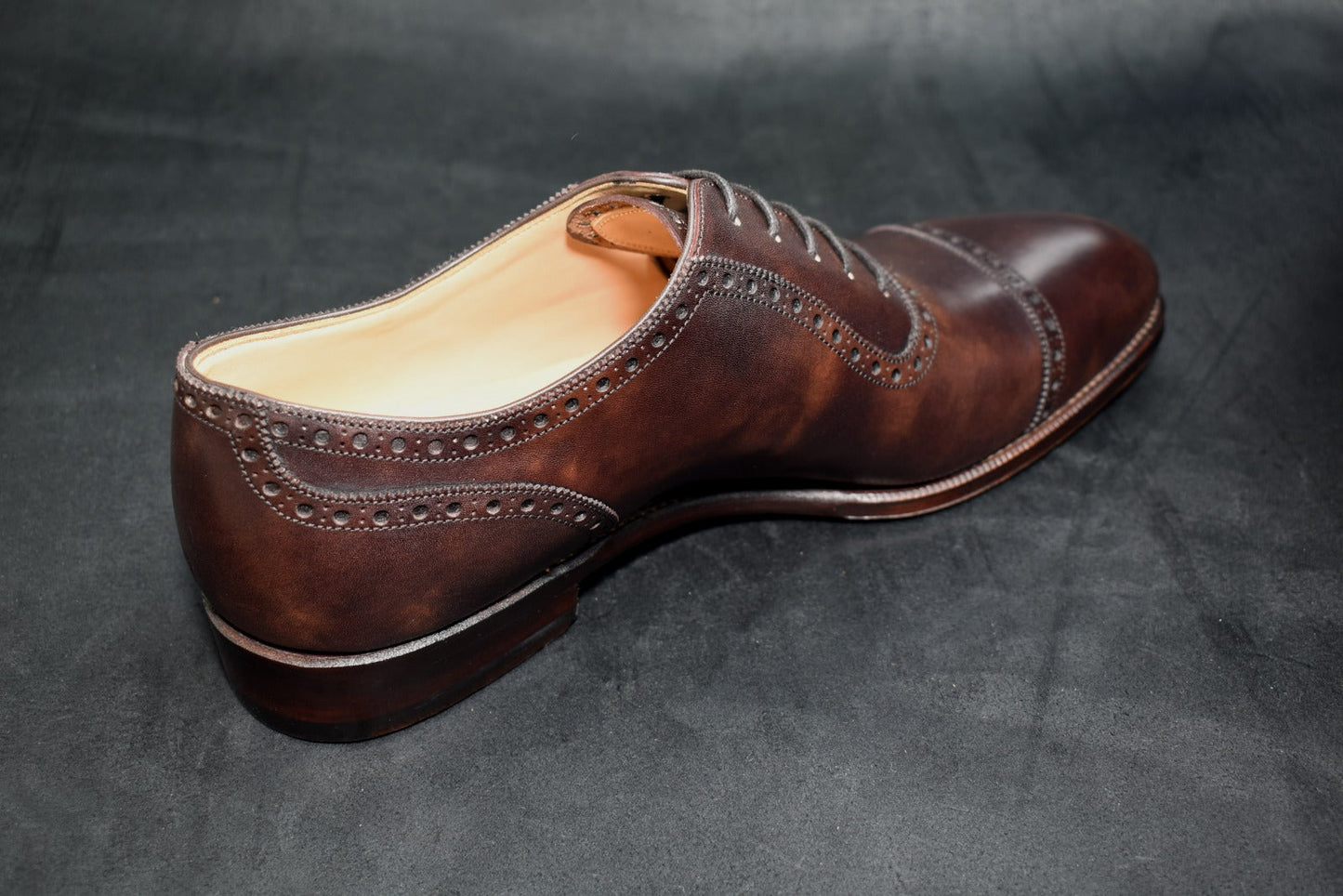 “Lily” Adelaide, Dark Brown Dress Shoes, Zonta Museum Calf, Hand welted, US size 5 1/2 ~ 10