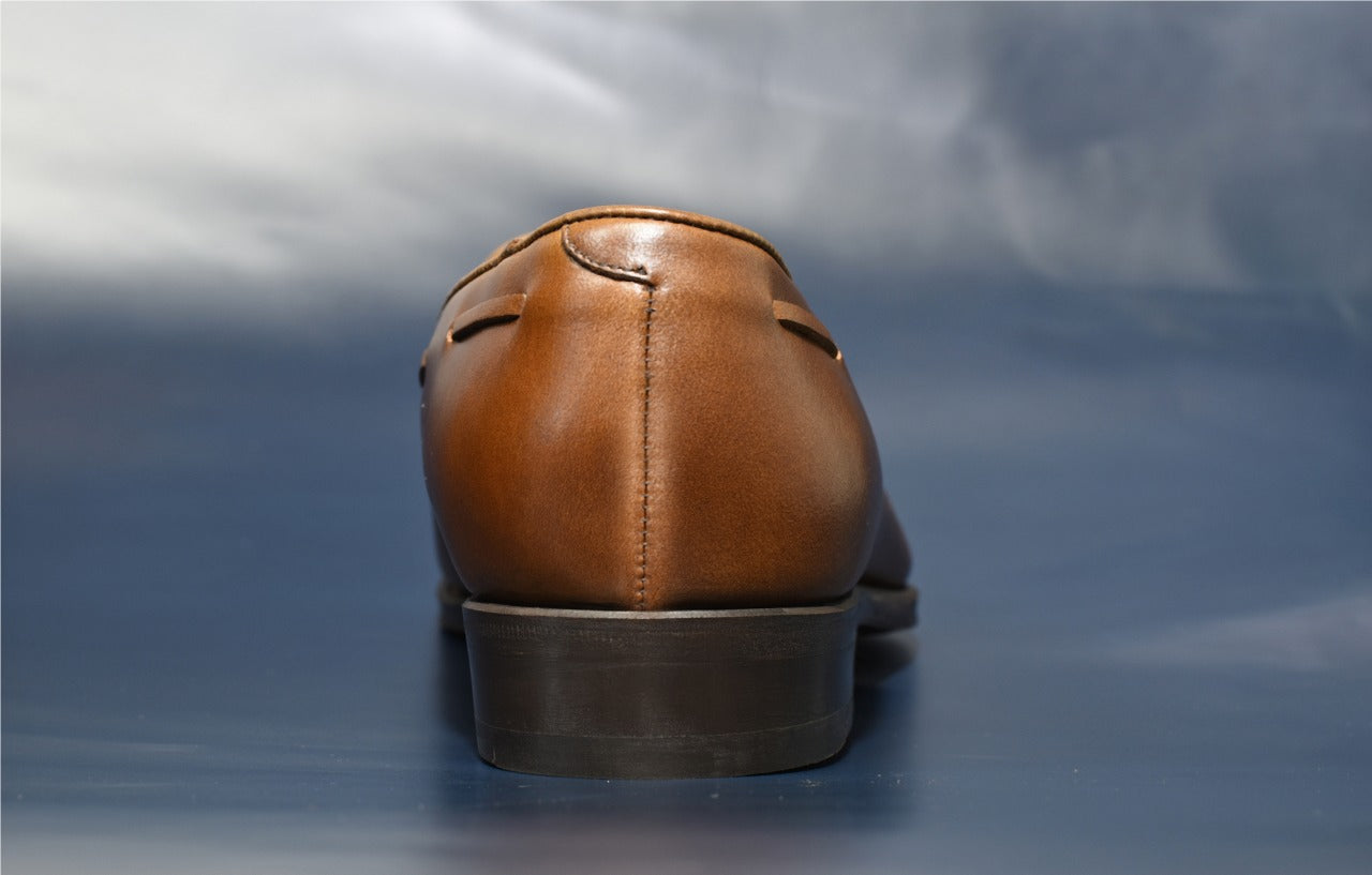 “Raffy” Tasseled Loafer, Brown Dress Shoes, Goodyear welted, US size 5 1/2 ~ 10