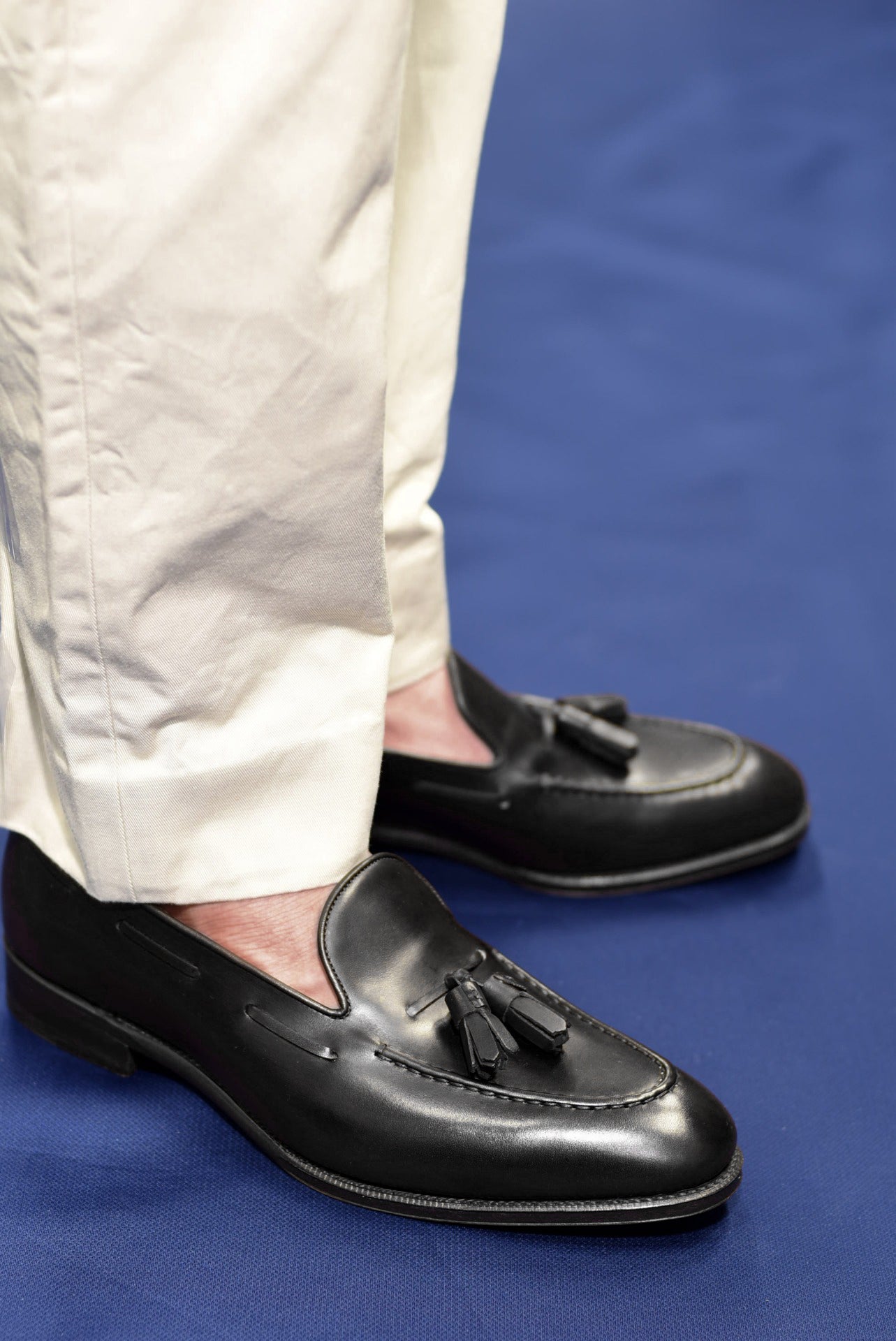 “Sandy” Tasseled Loafer, Black Dress Shoes, Annonay Vegano, Goodyear welted, US size 5 1/2 ~ 10