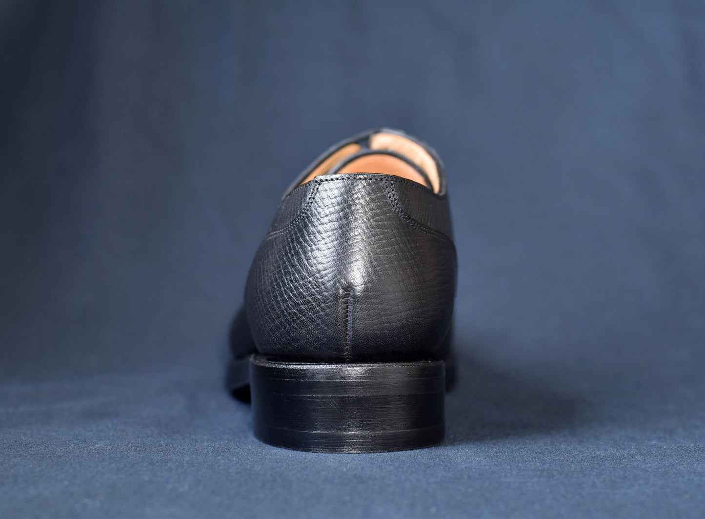 “Harris” Split Toe Derby, Black Dress Shoes, Horween Hatch Grain, Goodyear welted, US size 5 1/2 ~ 10