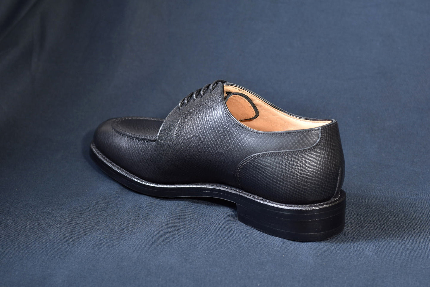 “Harris” Split Toe Derby, Black Dress Shoes, Horween Hatch Grain, Goodyear welted, US size 5 1/2 ~ 10
