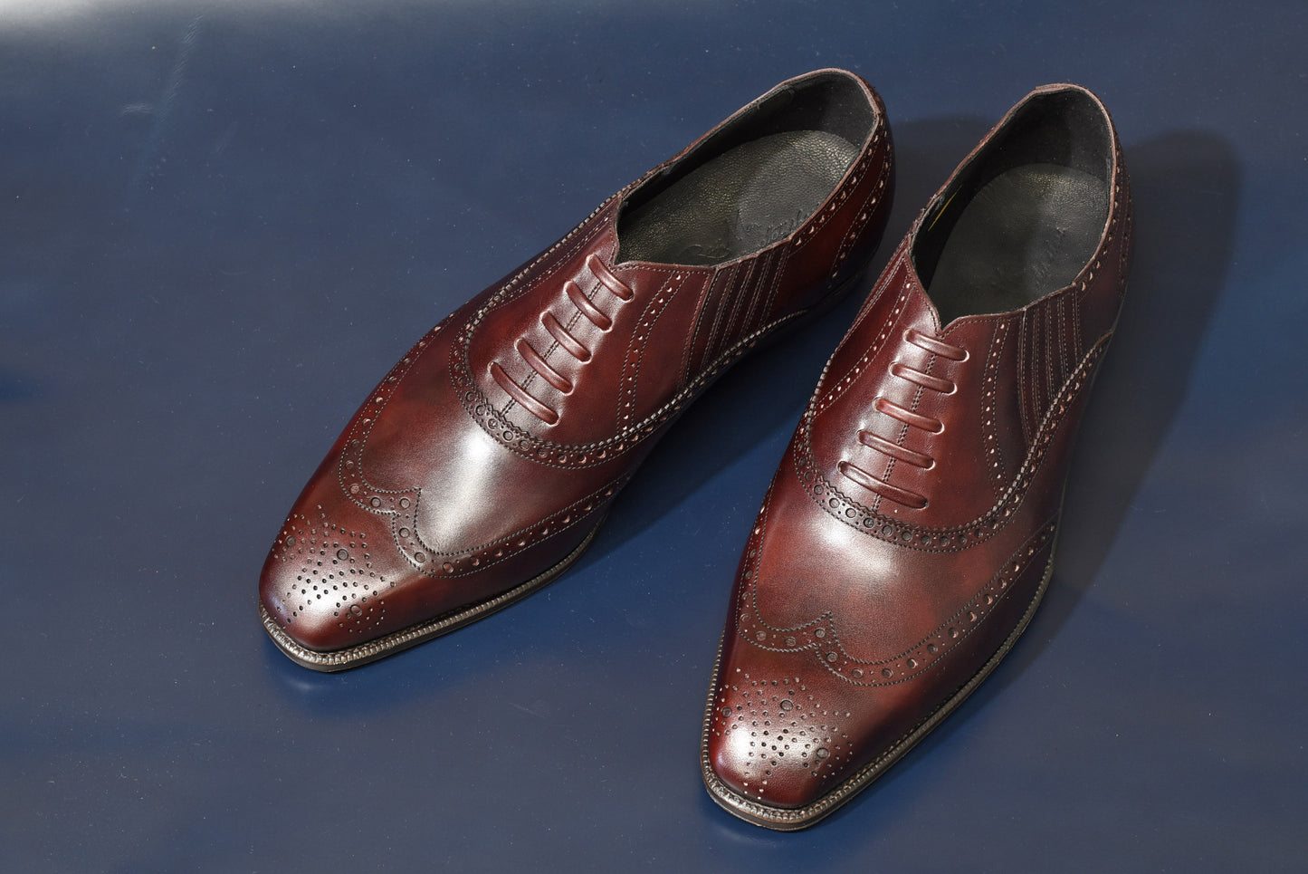 “RR” Lazyman, Burgundy Dress Shoes, Zonta Museum Calf, Hand welted, US size 5 1/2 ~ 10