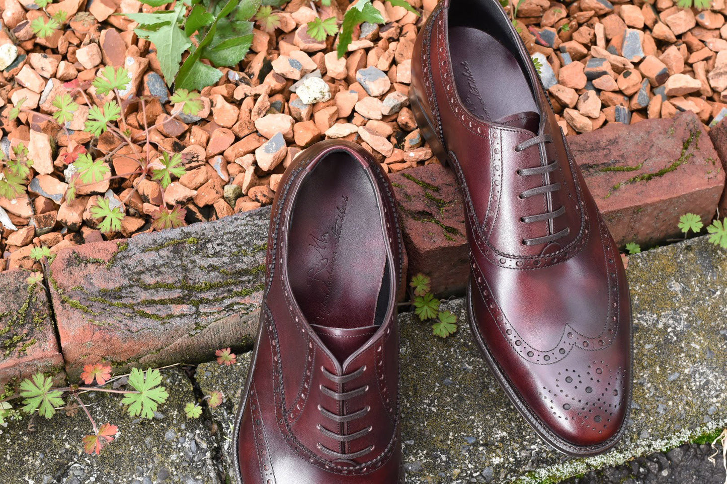 “Nisse” Imitation Full Brogue, Burgundy Dress Shoes, Zonta Museum Calf, Hand welted, US size 5 1/2 ~ 10