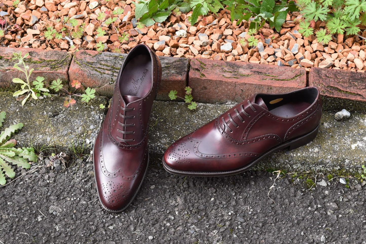 “Nisse” Imitation Full Brogue, Burgundy Dress Shoes, Zonta Museum Calf, Hand welted, US size 5 1/2 ~ 10