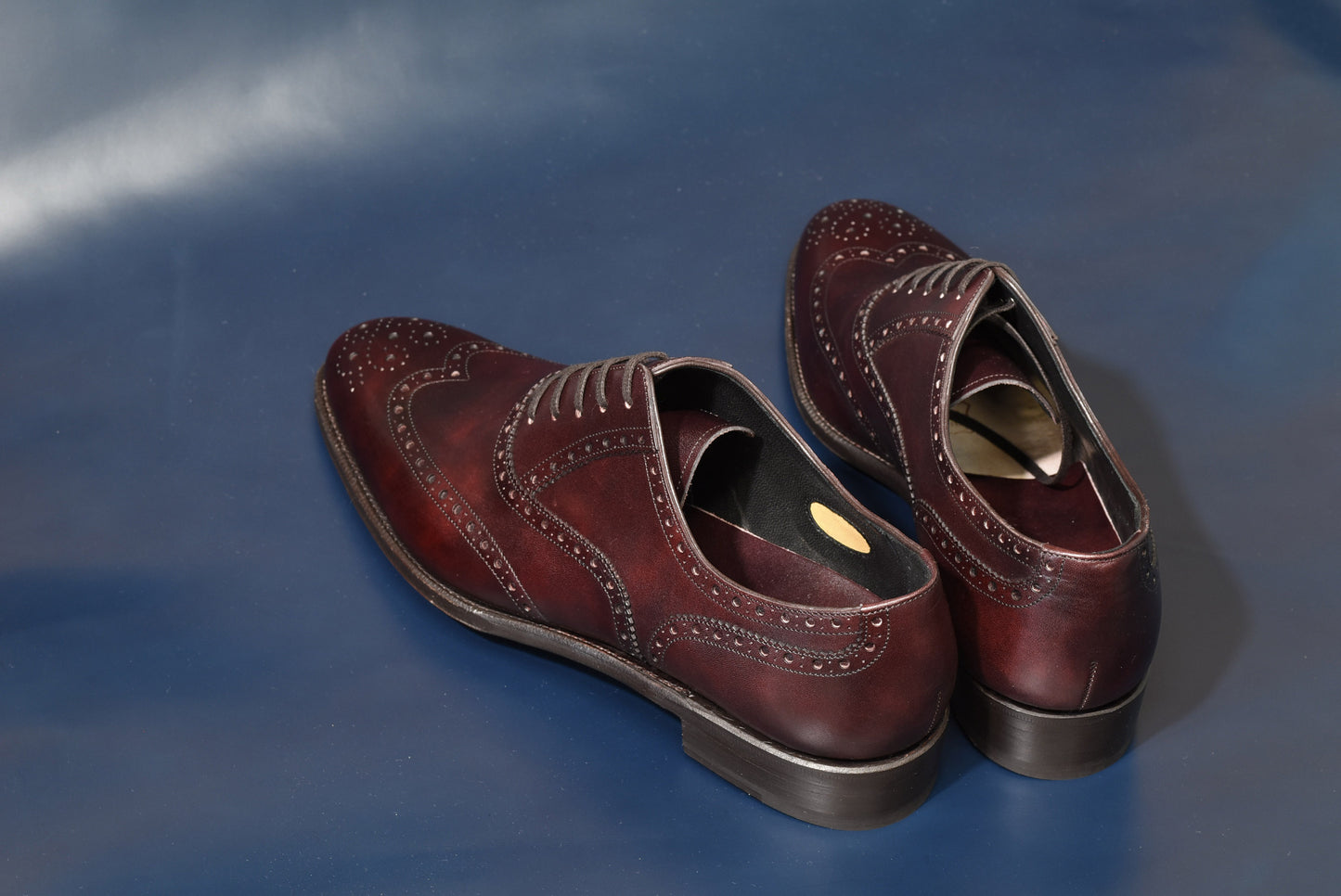 “Nisse” Imitation Full Brogue, Burgundy Dress Shoes, Zonta Museum Calf, Hand welted, US size 5 1/2 ~ 10