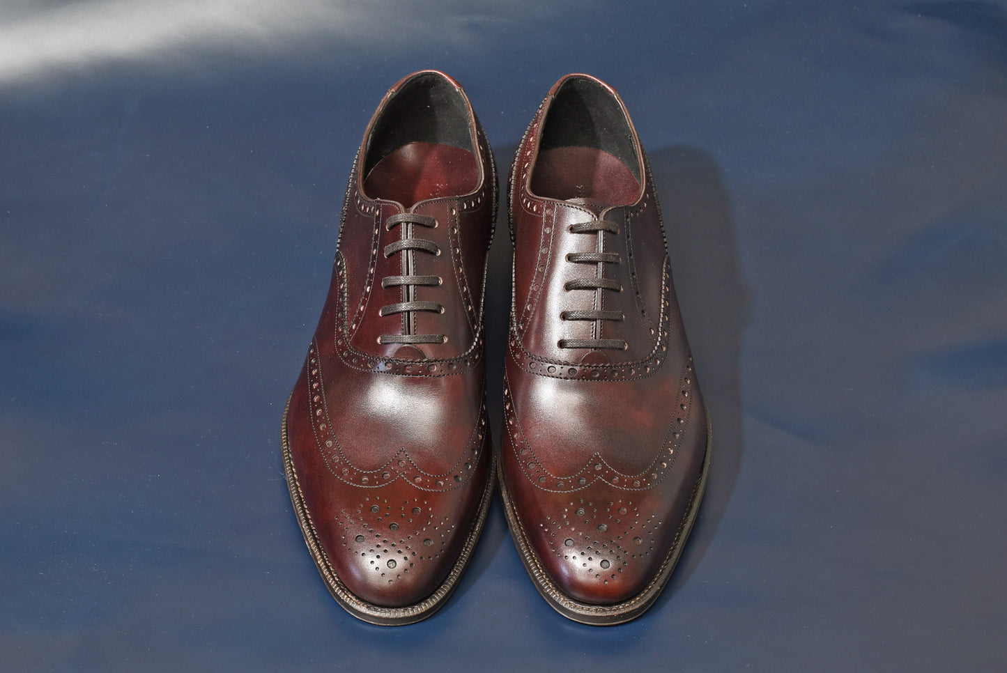 “Nisse” Imitation Full Brogue, Burgundy Dress Shoes, Zonta Museum Calf, Hand welted, US size 5 1/2 ~ 10