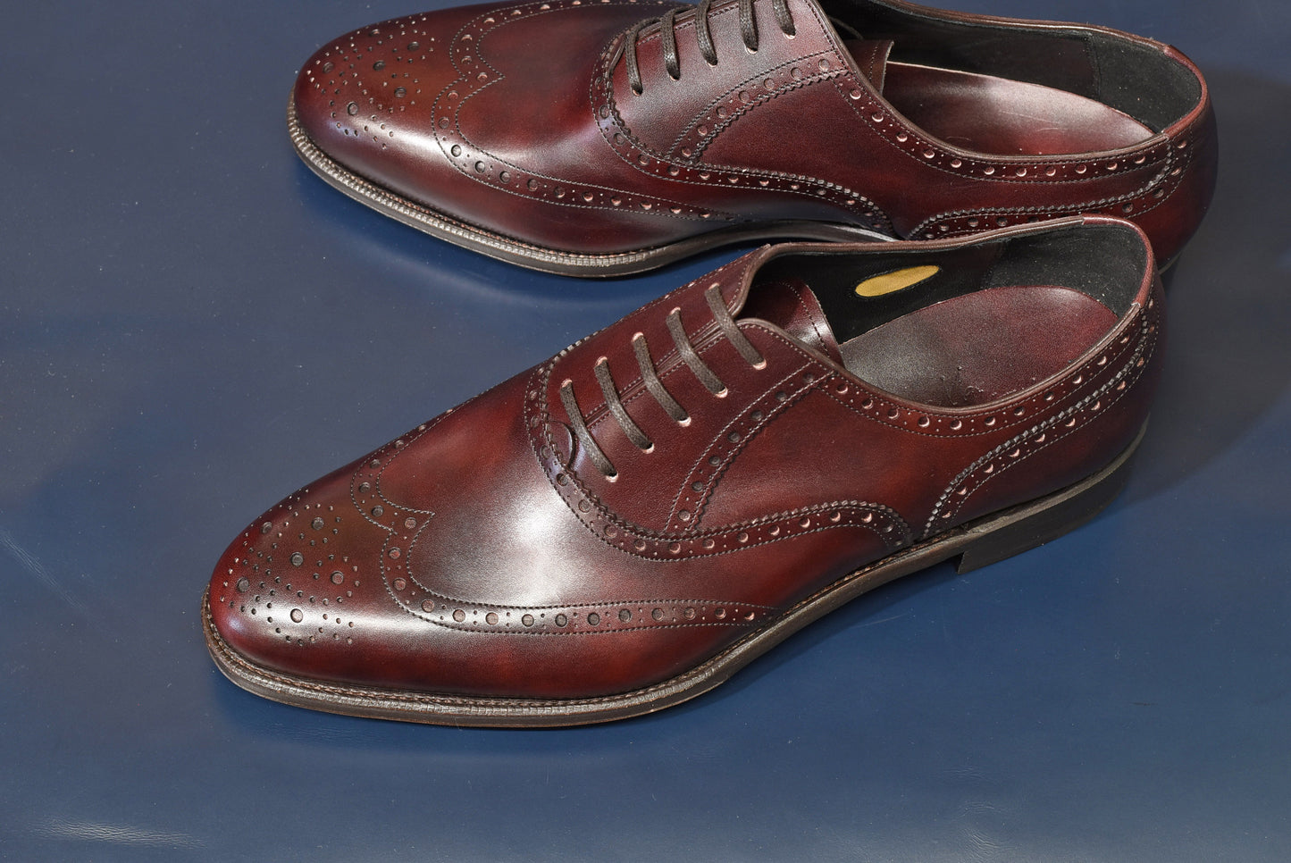 “Nisse” Imitation Full Brogue, Burgundy Dress Shoes, Zonta Museum Calf, Hand welted, US size 5 1/2 ~ 10