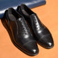 “Felix” Combination Adelaide, Black Dress Shoes, Horween Hatch Grain & Weinheimer Box calf, Hand welted, US size 5 1/2 ~ 11