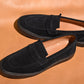 “Kelly” Coin Loafer, Black Comfort Shoes, Vibram Cup Sole, US size 5 1/2 ~ 10