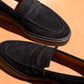 “Kelly” Coin Loafer, Black Comfort Shoes, Vibram Cup Sole, US size 5 1/2 ~ 10