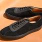 “Thomas” Leather Sneaker, Black Comfort Shoes, Vibram Cup Sole, US size 5 1/2 ~ 10