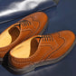 “OliverⅢ” Full Brogue Derby, Light Brown Dress Shoes, Vibram Sole, Goodyear welted, US size 5 1/2 ~ 10