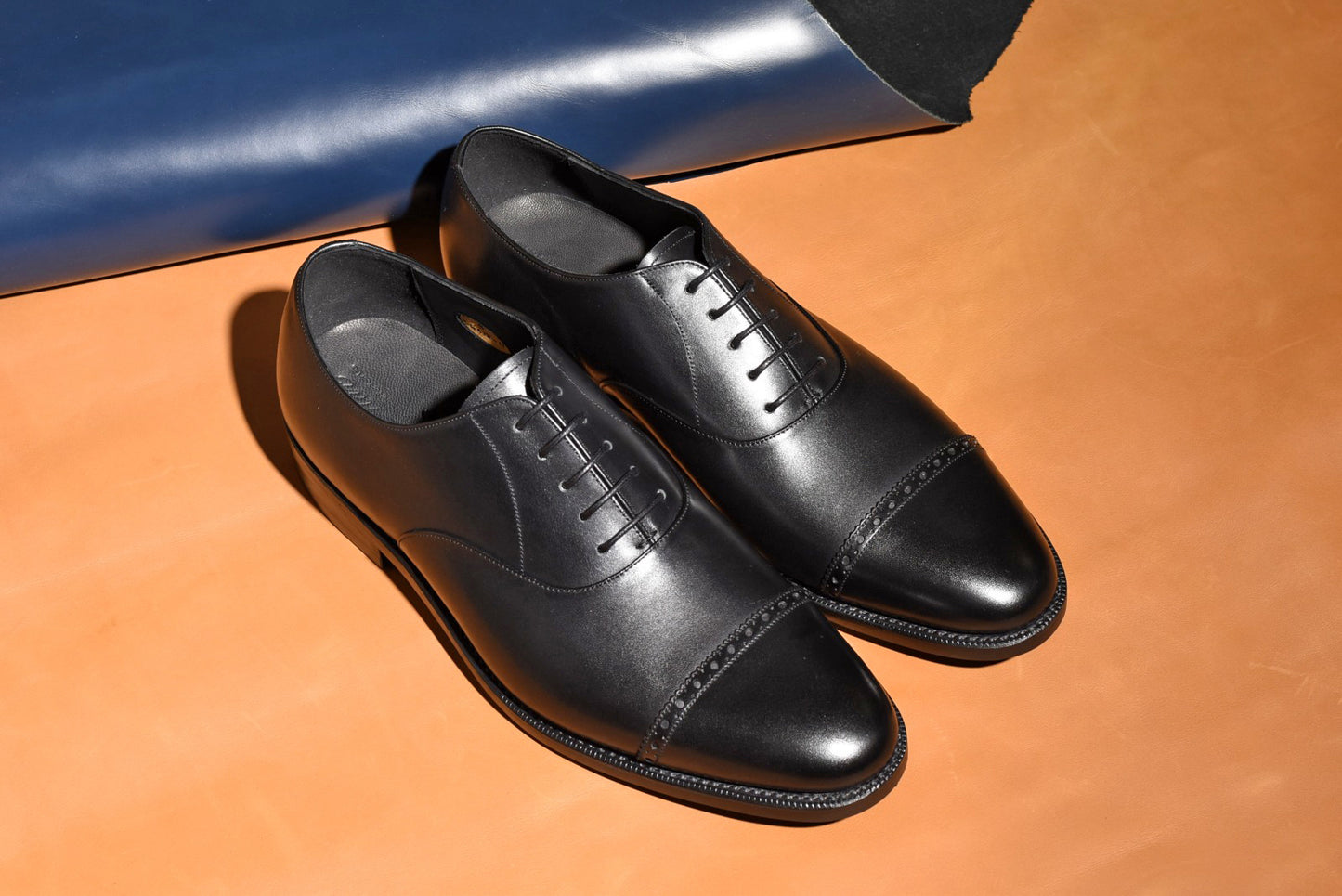 “5641RⅡ” Punched Cap Toe, Black Dress Shoes, Goodyear welted, US size 5 1/2 ~ 10