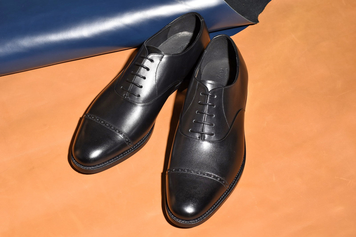 “5641RⅡ” Punched Cap Toe, Black Dress Shoes, Goodyear welted, US size 5 1/2 ~ 10