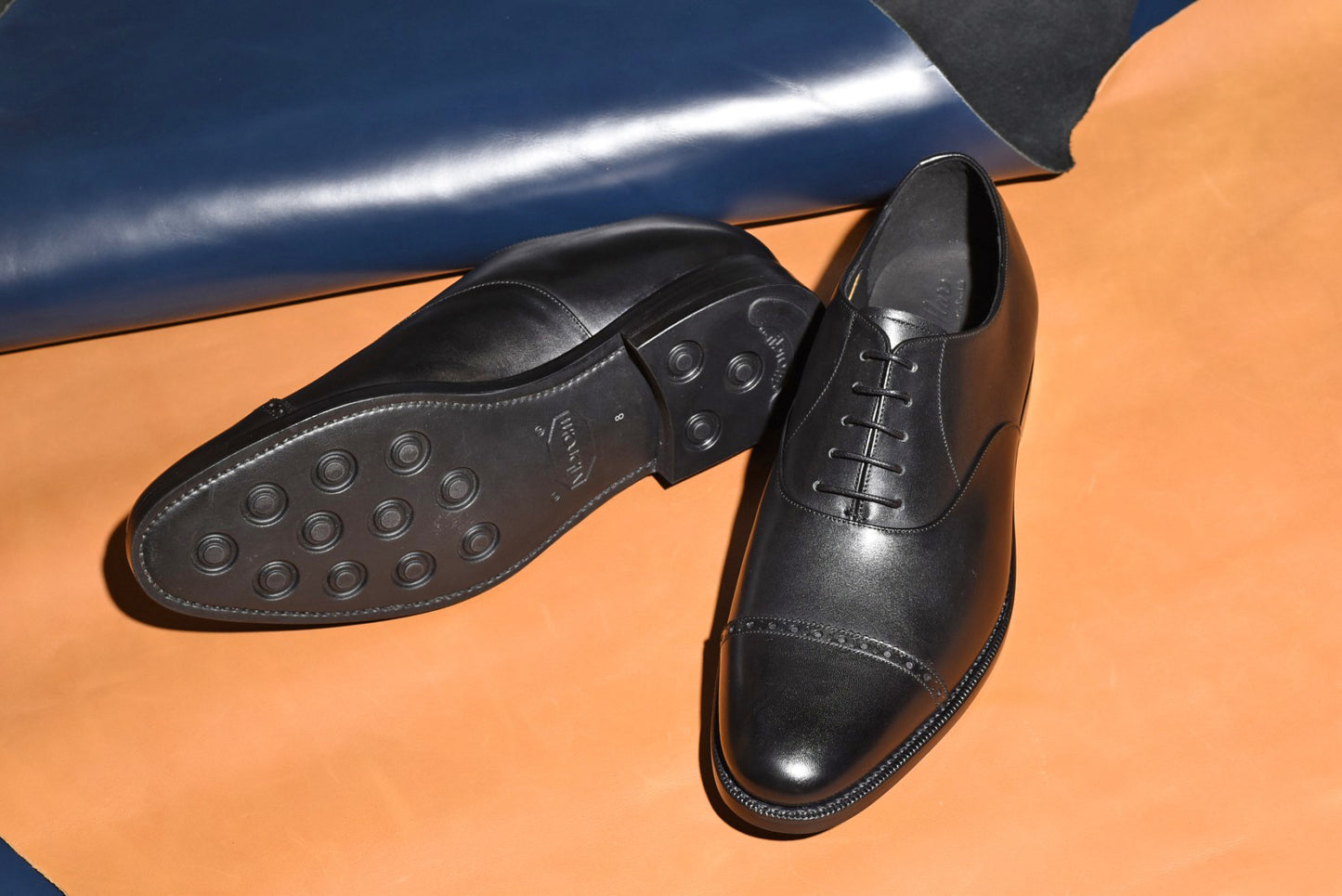 “5641RⅡ” Punched Cap Toe, Black Dress Shoes, Goodyear welted, US size 5 1/2 ~ 10