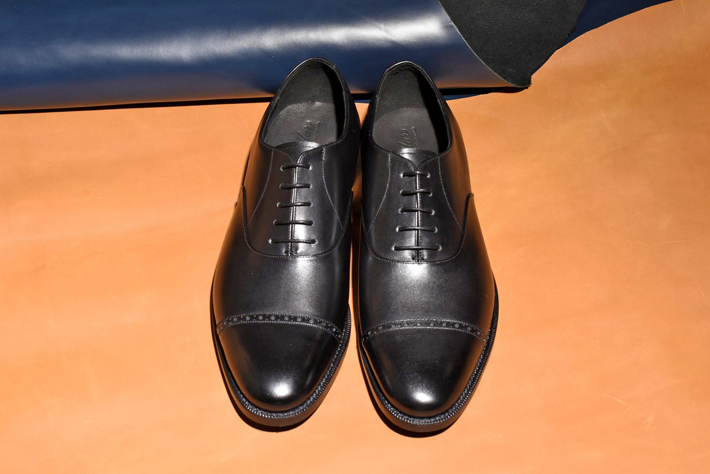 “5641RⅡ” Punched Cap Toe, Black Dress Shoes, Goodyear welted, US size 5 1/2 ~ 10