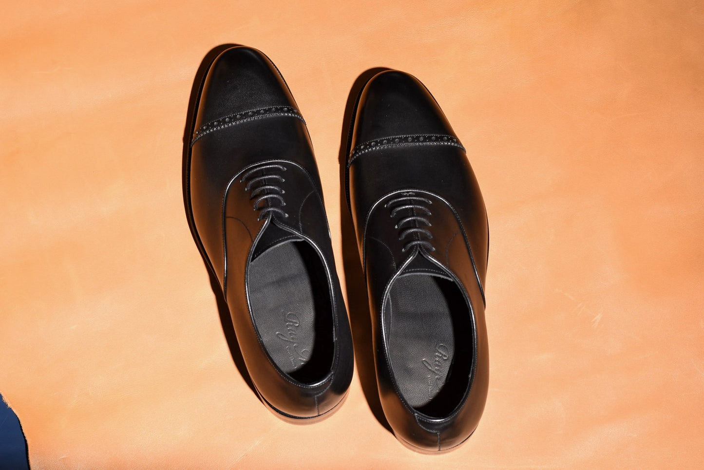 “5641RⅡ” Punched Cap Toe, Black Dress Shoes, Goodyear welted, US size 5 1/2 ~ 10