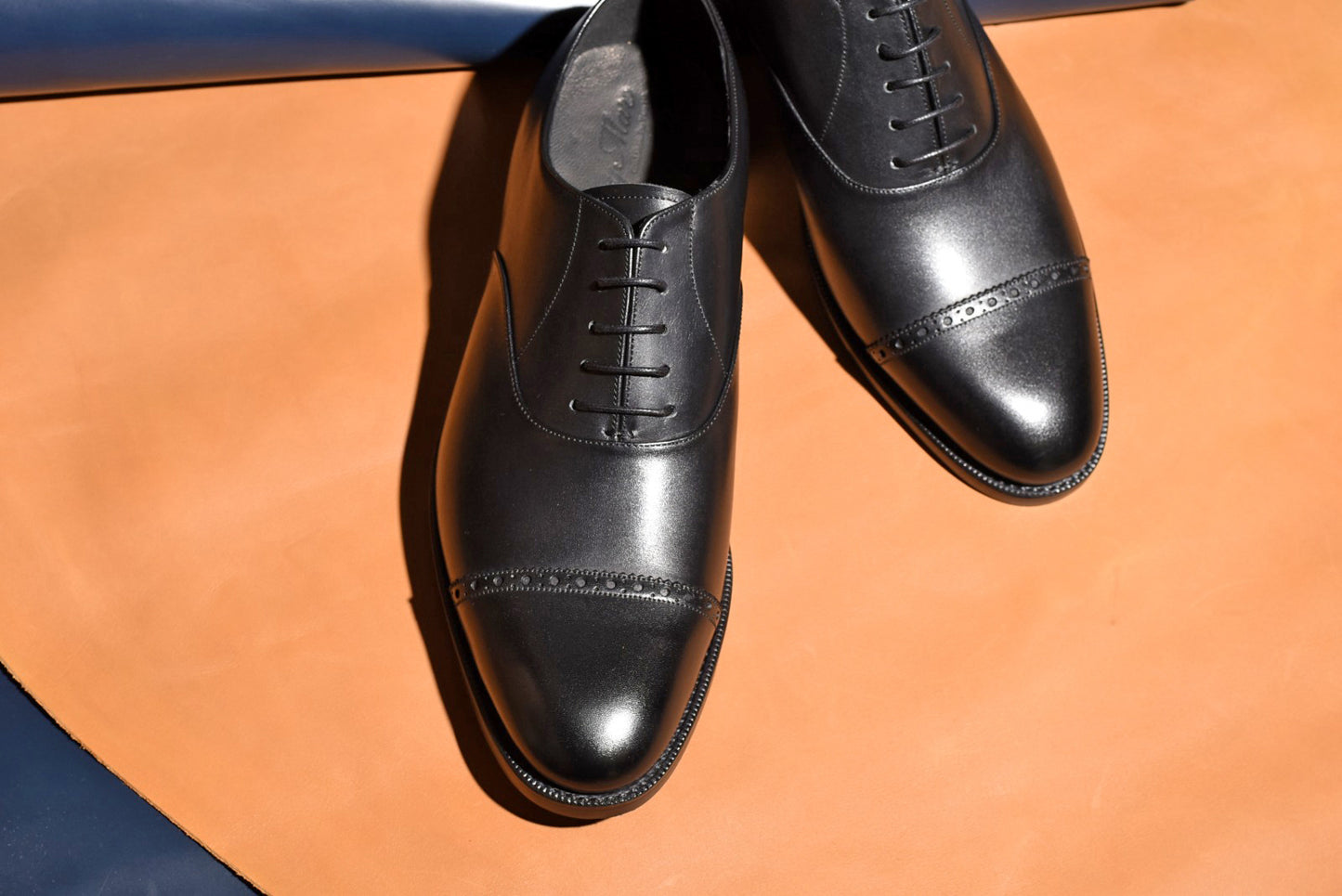 “5641RⅡ” Punched Cap Toe, Black Dress Shoes, Goodyear welted, US size 5 1/2 ~ 10