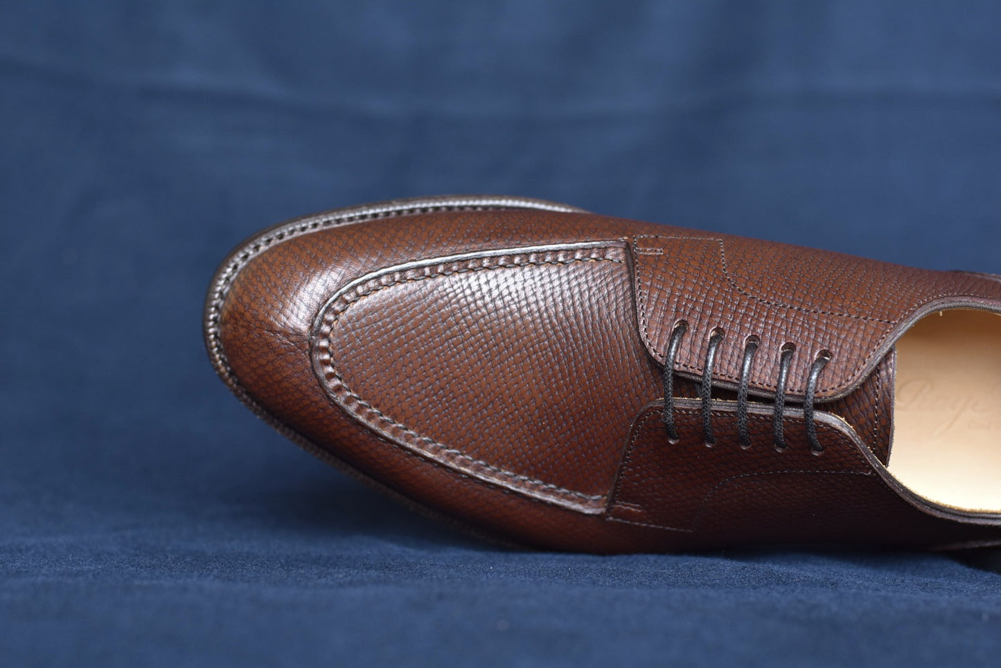 “Harris” Split Toe Derby, Dark Brown Dress Shoes, Horween Hatch Grain, Goodyear welted, US size 5 1/2 ~ 10
